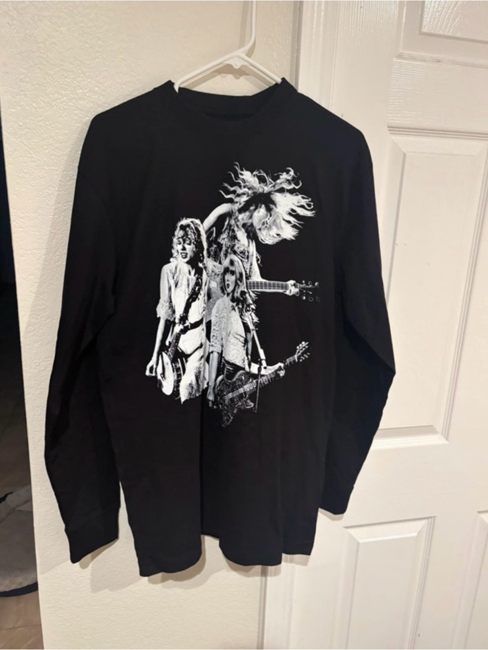 Taylor Swift Black Long-Sleeve Graphic Tee - The Eras Tour